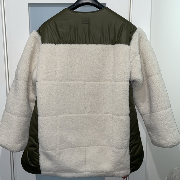 NWT💚 FRAME Oversized Quilted Army Liner Jacket. Size XS. Color:Multi - Picture 6 of 13